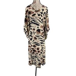 Day for Night Vintage Kaftan women's safari print